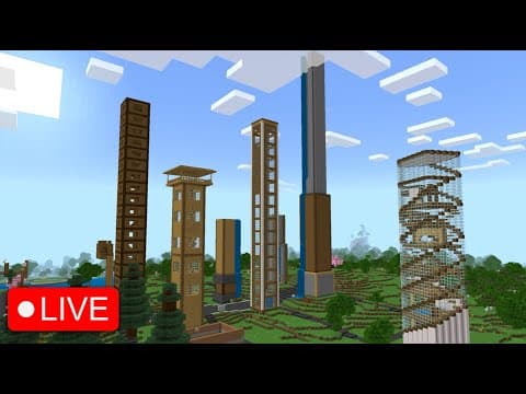The Results of the SKYSCRAPER BUILDING COMPETITION and playing minigames!! You can Join